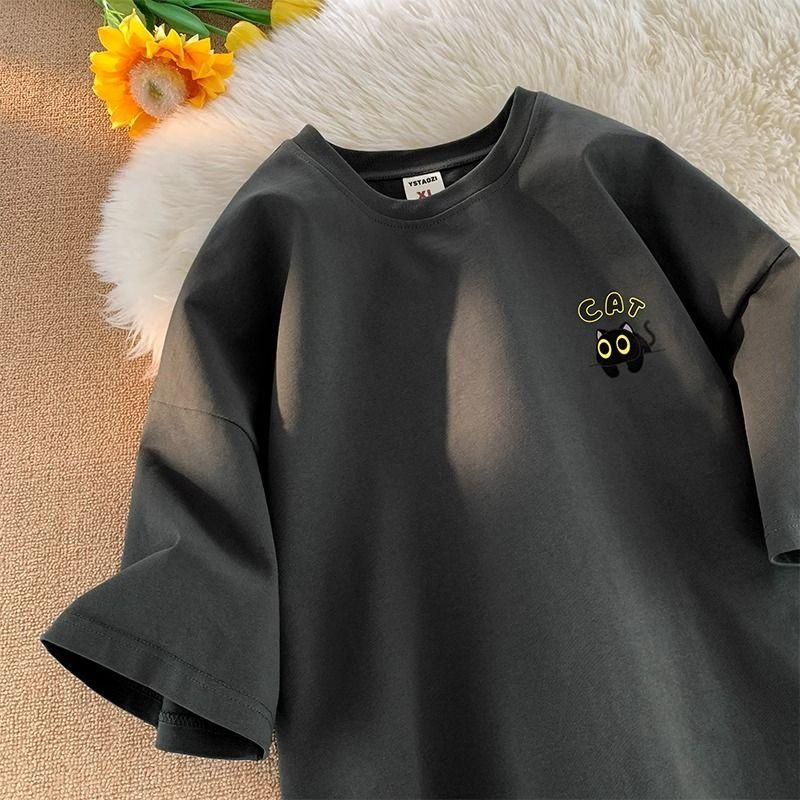 2025 Women's Cotton Casual Breathable T-shirt Summer New Short-sleeved White Fashion Women Tops