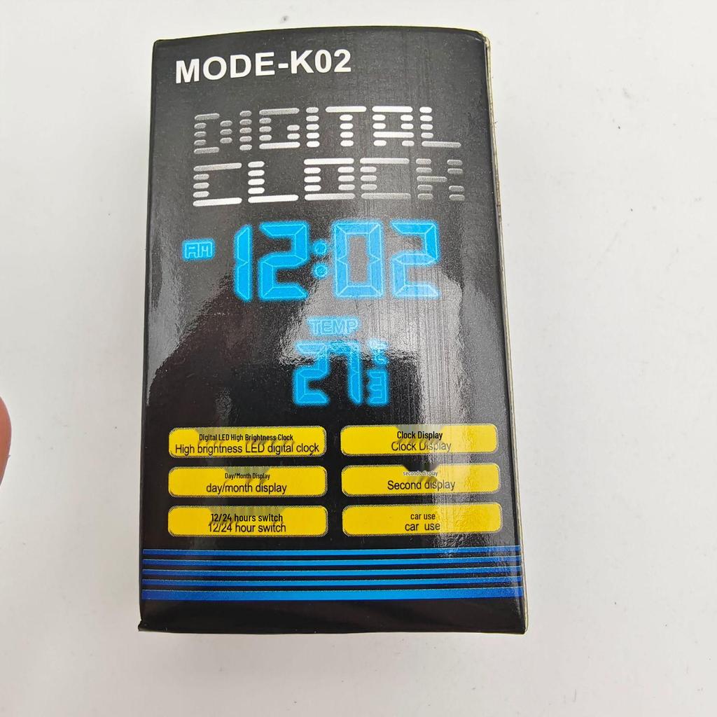 Auto Lüftungsschlitz Leuchtende Uhr & Thermometer