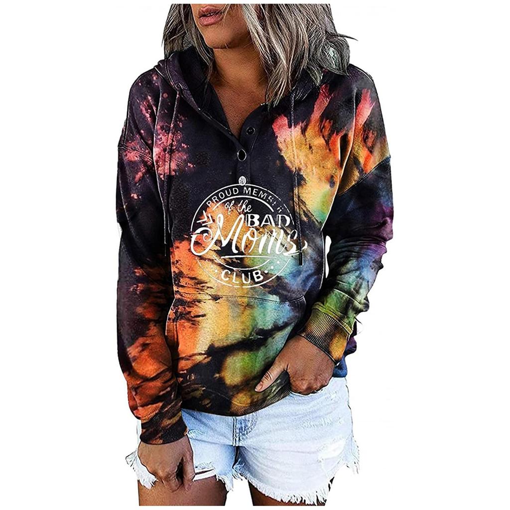 Women's Winter Casual Fashion Print Hooded Long-Sleeved Sweater Jacket