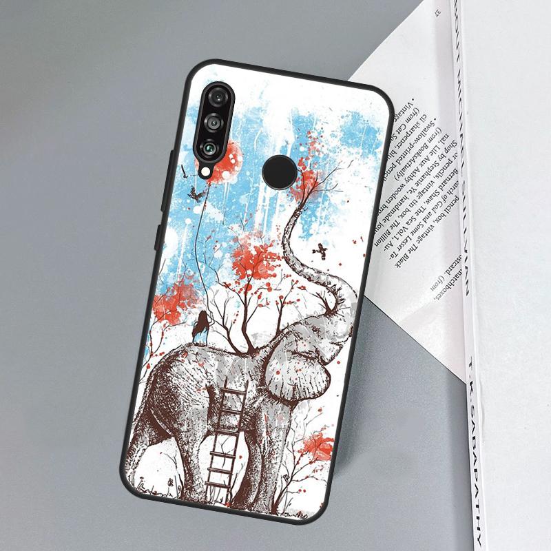 Elephant Theme Print For Huawei Nova 11i 12i 12s 8i 7i Y73 Y70 Y90 Y60 Y72 Y61 Y91 9 10 SE P30 Pro P40 Lite Case