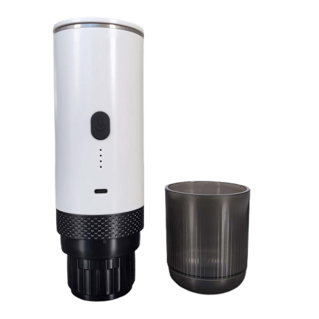 Portable Coffee Maker Grind Coffee and Capsules 2 in 1 Wireless Heating Coffee Machine with 20BAR Pressure Re able for Home Outdoor Travel