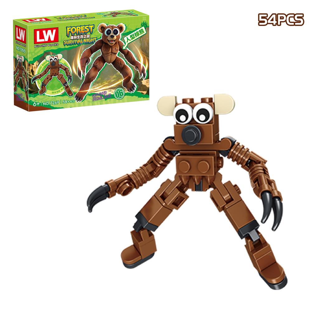 Neue 99 Nächte im Wald Bausteinspielzeug Montagemodell 99 Nächte im Wald Kollektion Steine für Kinder Fans Geschenke