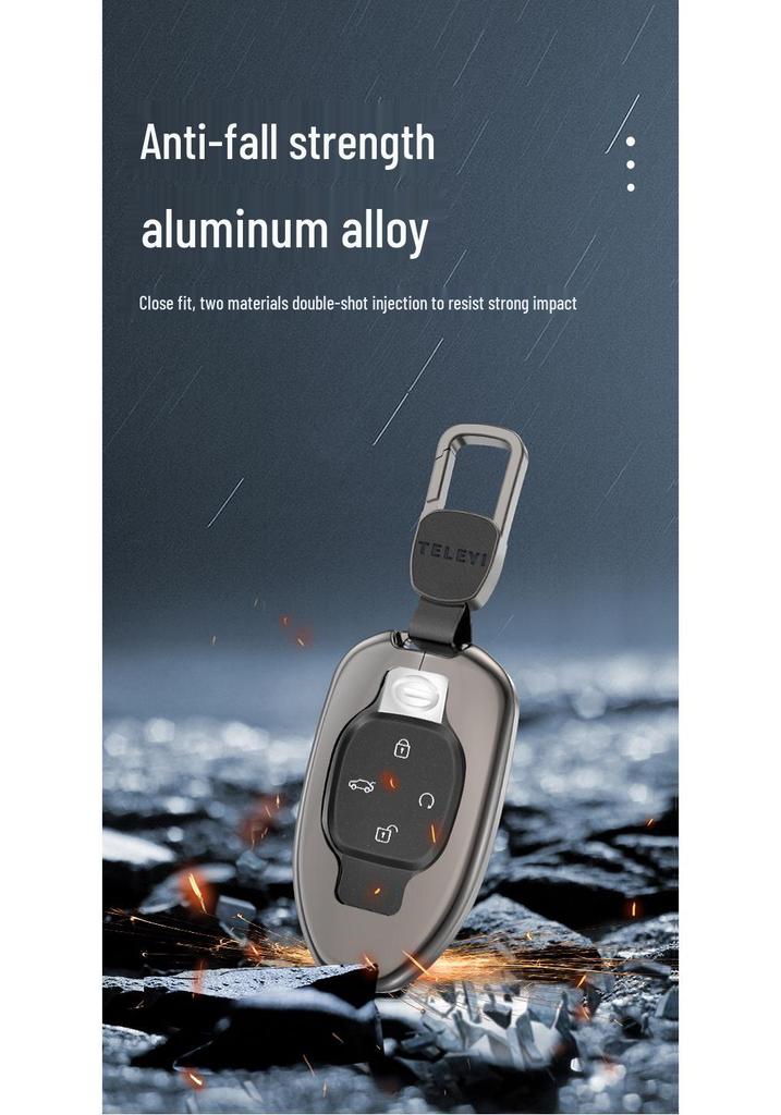 Trumpchi GS8 2022 2nd Gen Key Case - Aluminum Metal Shell with Buckle