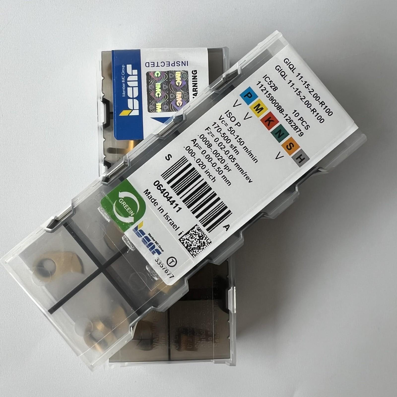 

ISCAR / GIQL11-15-2.00-R100 IC528 / Industrial indexable carbide inserts 10 Pcs