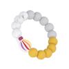 Baby Teething Bracelet Loose Silicone Round Handcrafted Infant Bracelet Teether Toys for Nursery
