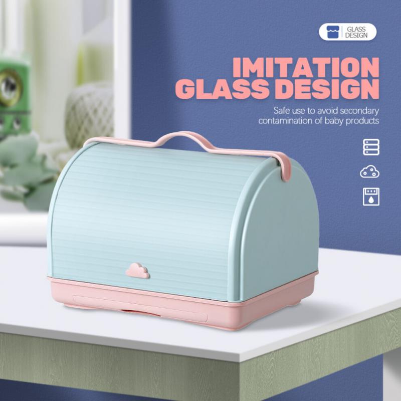 Baby Utensils Storage Plastic Sky-Blue For Kitchen Use 1pcs