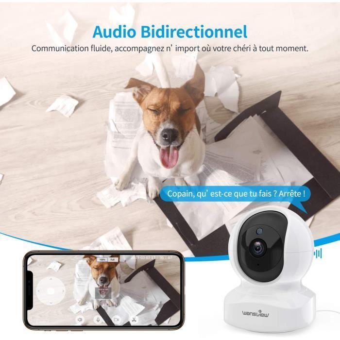 Caméra De Surveillance - Wansview - 1080P - Détection De Mouvement - Audio Bidirectionnel - Intérieur