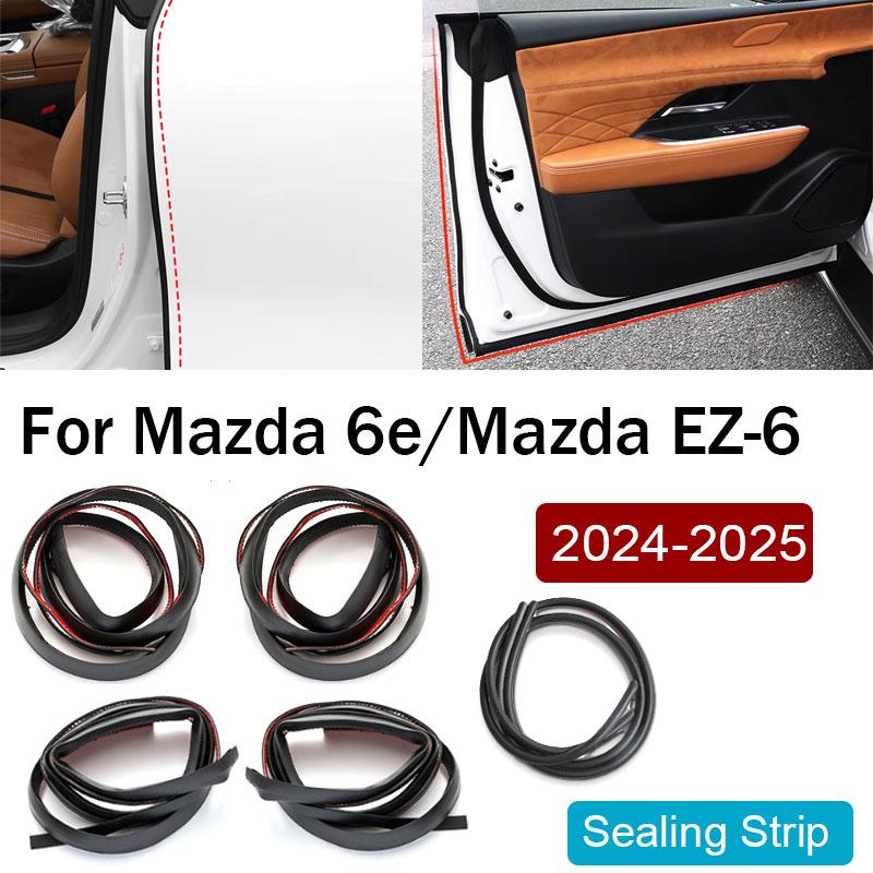 KodoLab For Mazda 6e For Mazda EZ-6 2024 2025 Modified Car Door Sealing Strip Waterproof B-pillar Sealing Strip Car Accessories