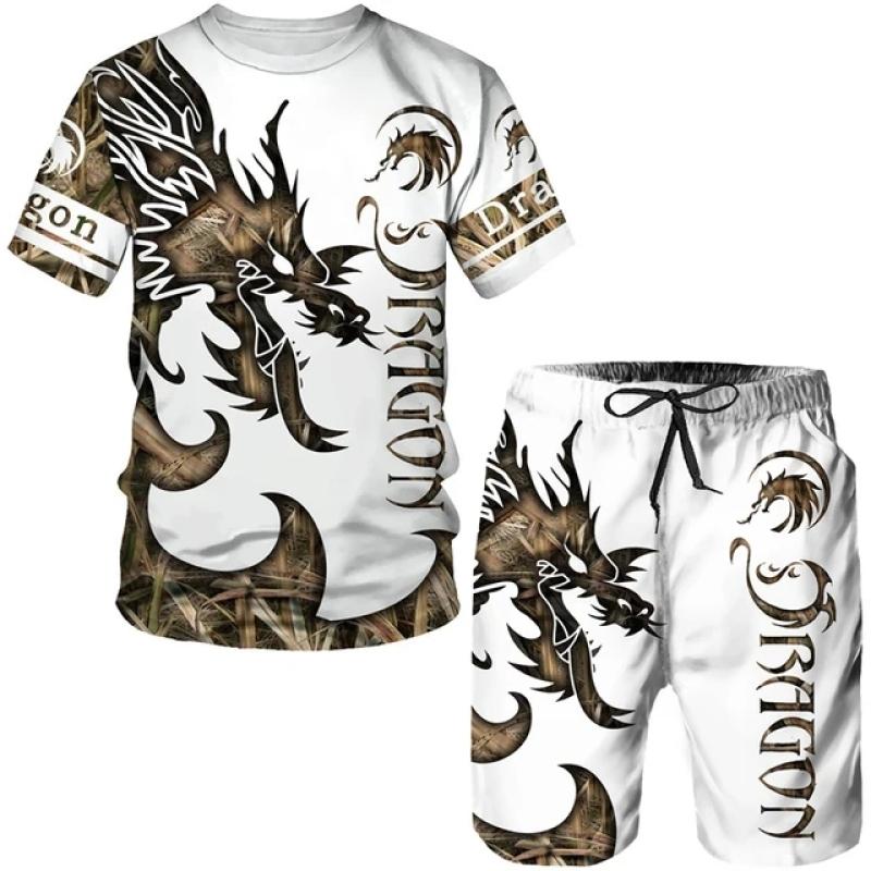 Letní pánské nové tričko nadměrné velikosti volné oblečení retro móda s krátkým rukávem Černobílá tvář 3D vzor ulice 0 výstřih