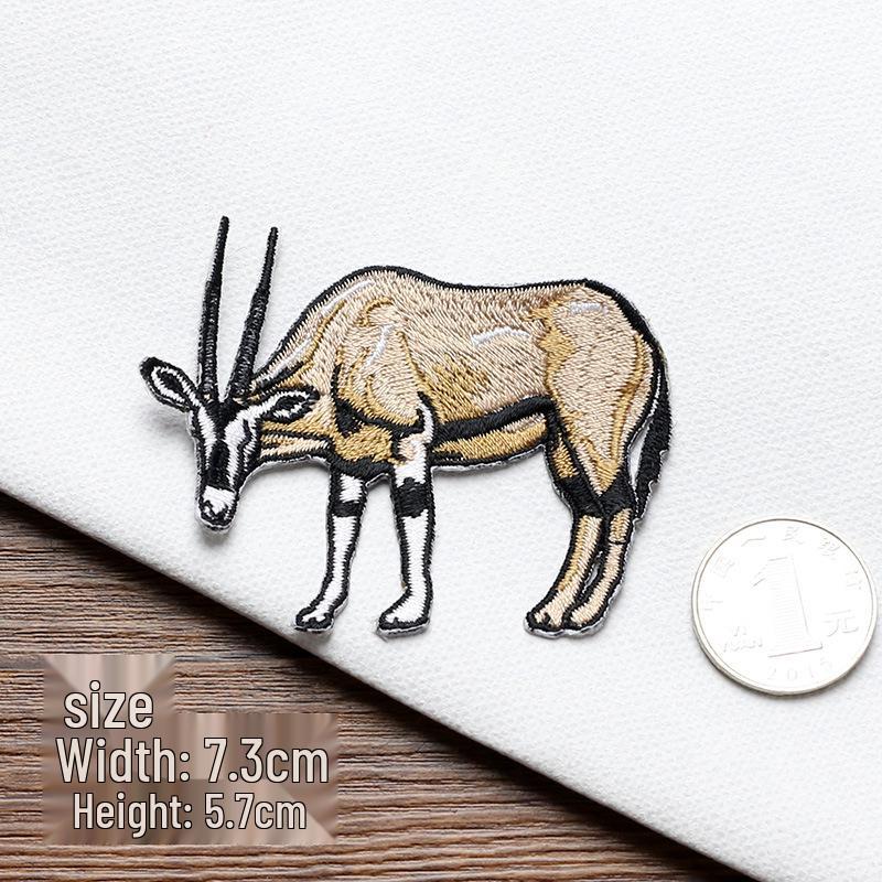 Wolf and Buffalo Embroidered Patch for Bags and Clothes