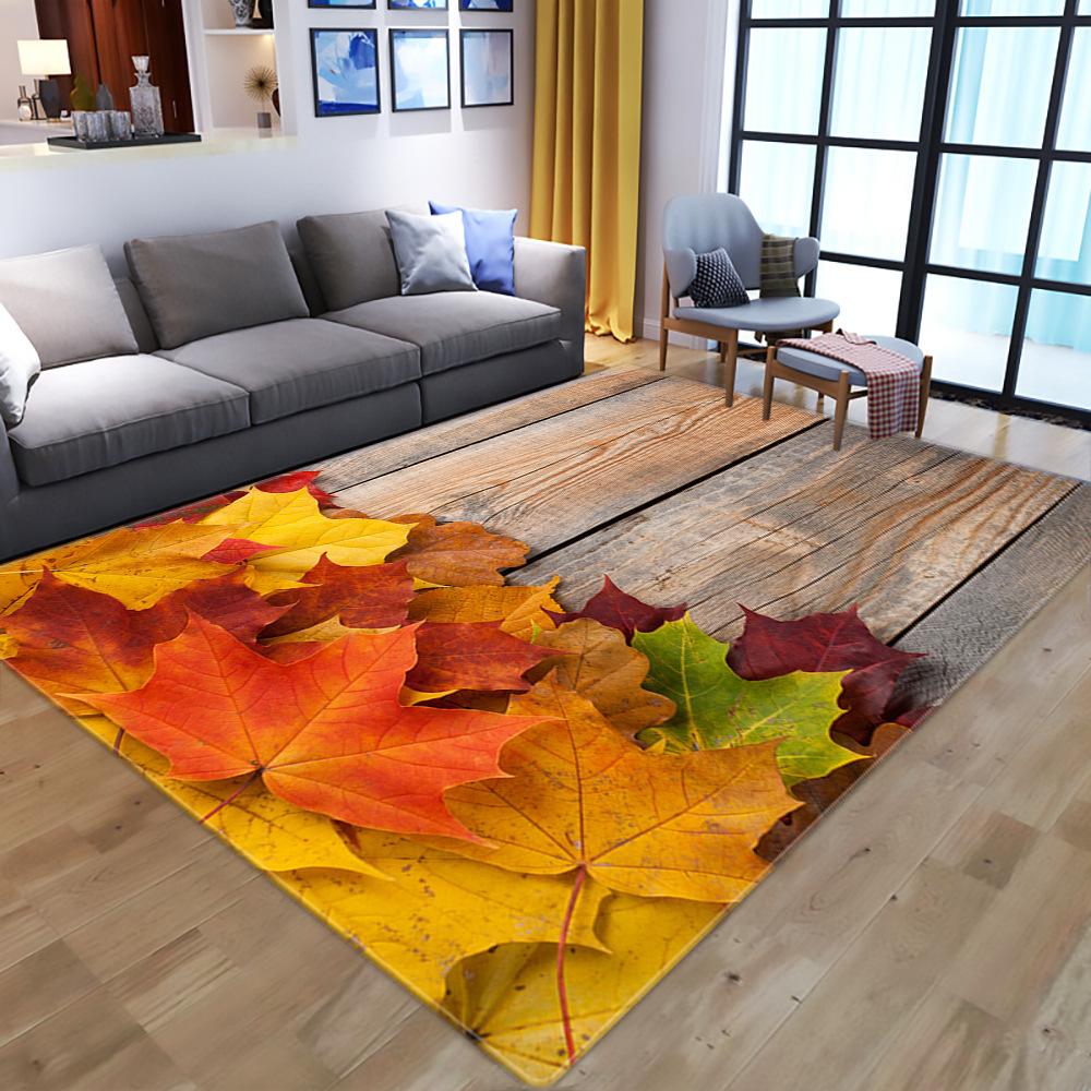 Leaf and Carpet Living Room Mat Corridor Non-slip Kitchen Mat Floor Carpet Bedroom