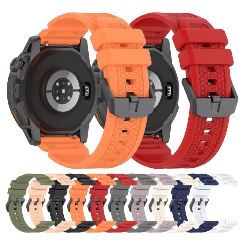 24mm rychloupínací silikonový řemínek k hodinkám Hladký design Pohodlný Pevný Lehký Příslušenství pro NOMAD