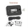 NEW-Waterproof LCD Display Digital Hour Meter Inductive Timer For Bike Motorcycle ATV Snowmobile Engine, Black