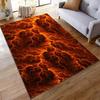 Fiery Lava-style Rug To Add Warmth and Energy To Your Space Suitable for Use As an Anti-slip Game Mat for Living Room and Bedroom Sofas