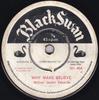 7inch Record JACKIE EDWARDS  JACKIE EDWARDS  T  Why Make Believe  Do You Want Me A NONE Black Swan 1963 UK SoulFunk Used