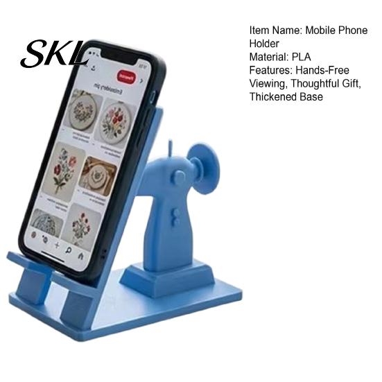 3D Printed Phone Stand Sewing Machine Stand, Vintage Mini Desk Holder for Cell Phone, Accessory Hands-Free Tutorials, Unique Gift Crafters Hand