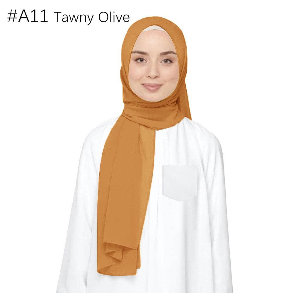 Ethnische Perlen Chiffon Bubble Kopftuch - Malaysia Schalkollektion