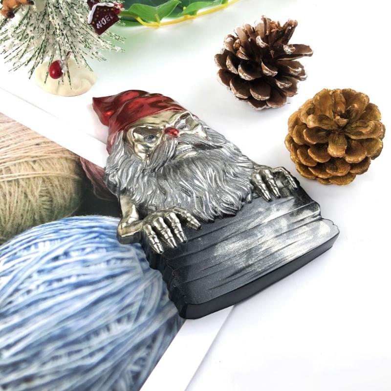 Weihnachts-Gesichtsloser Zwerg Wanddeko Silikonform Personalisierbare Weihnachts-Wanddeko Harzform Einzigartige Gips-Epoxidharzformen