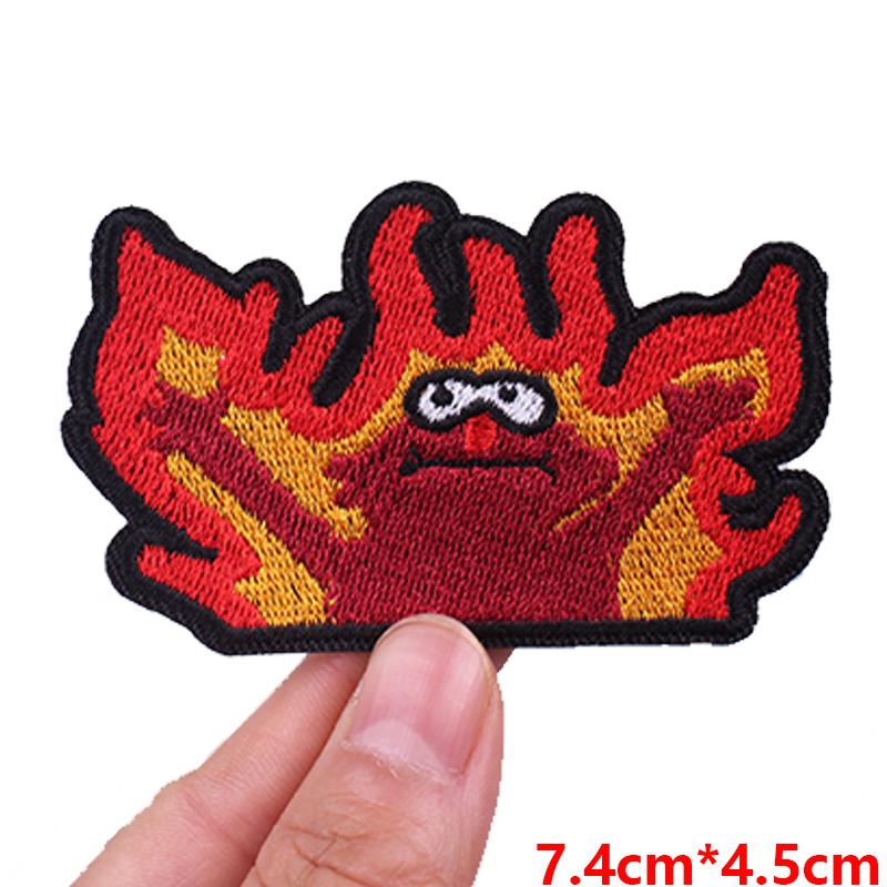 Cute Ghost/Cat Embroidered Patch Cartoon Animal Patch Iron On Patches For Clothing Thermoadhesive Patches For Clothes Jacket DIY