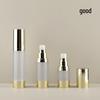 Electroplated Frosted Vacuum Bottle for Gel, Hand Cream, Skincare, or Serum - 15/30/50ml Pump Option
