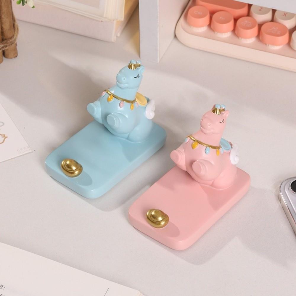 Pony Shape Mobile Phone Stand Horse Mascot Cell Phone Bracket Desktop Ornaments