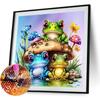 5D DIY Full Square Drill Partial AB Drill Diamond Painting Frog Decor 45x45cm