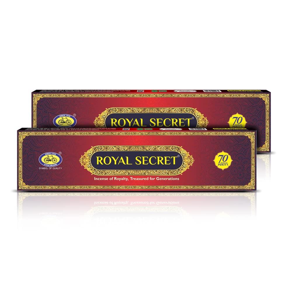 Cycle Royal Secret Premium Masala Agarbatti Incense Sticks for Festivals Special Occasions 20 Sticks X Pack of 2