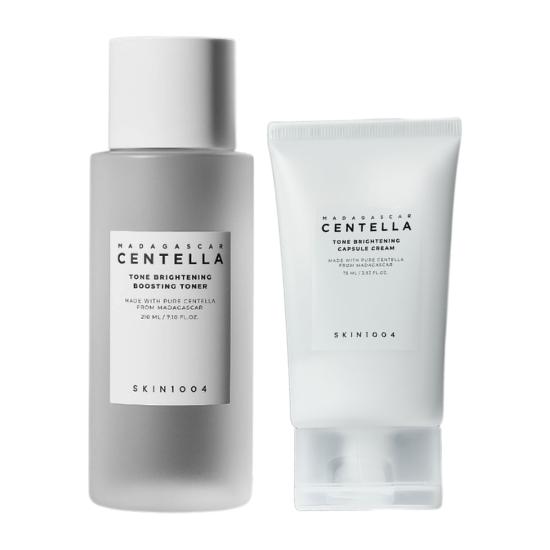 Skin1004 Tone Brightening Toner+Tone Brightening Capsule Cream | Brightening Routine Korean Skincare