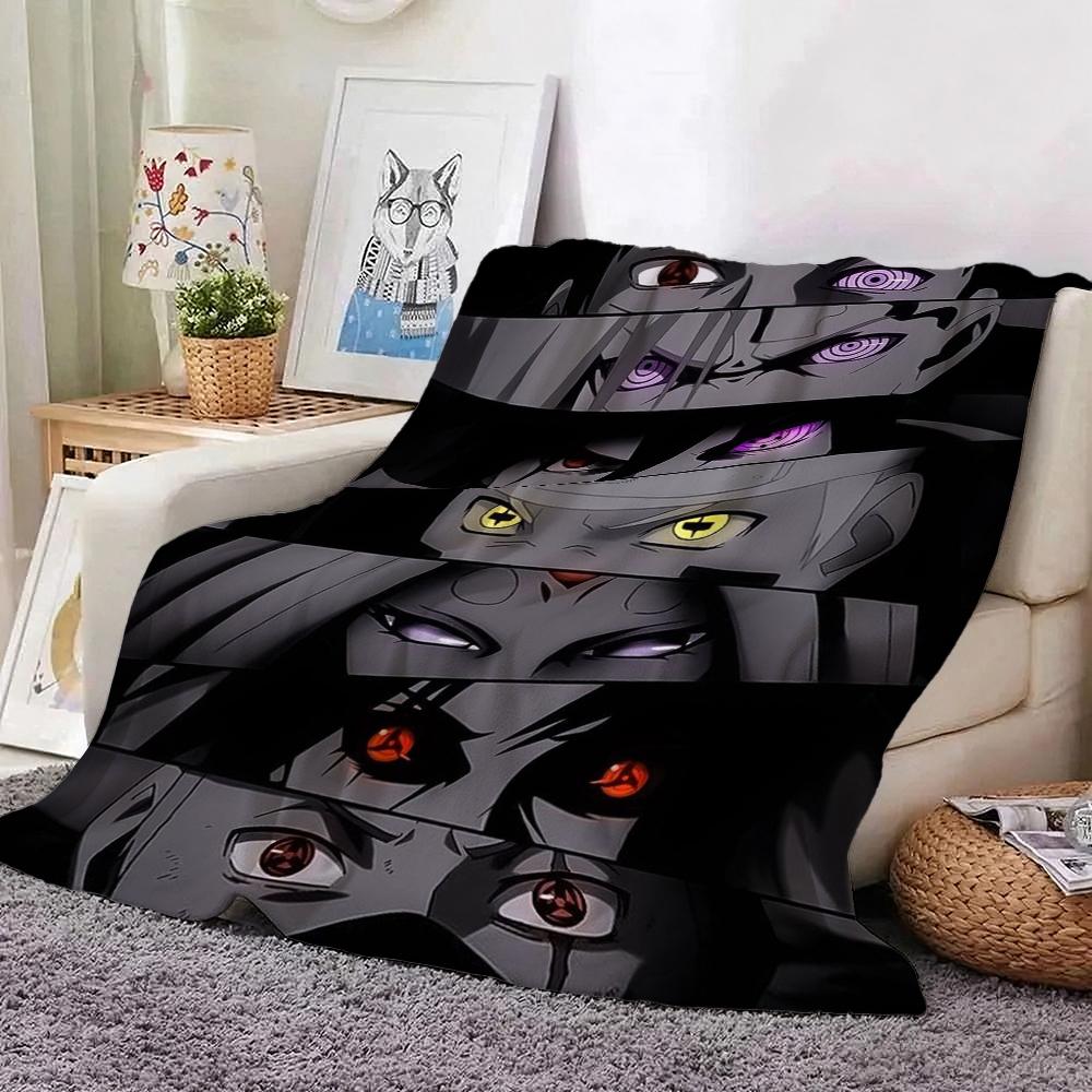 Itachi'S Moon Night Cartoon Flannel Blanket Warm Comfortable Fleece Blanket For Living Room Bedroom Recliner Lightweight Home Decor Gift For Friends