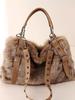 Autumn Winter Large Capaci Faionable Korean Sle Handbag Tote Bag Commuter Oulder Crossbody Bag with Artificial Fur