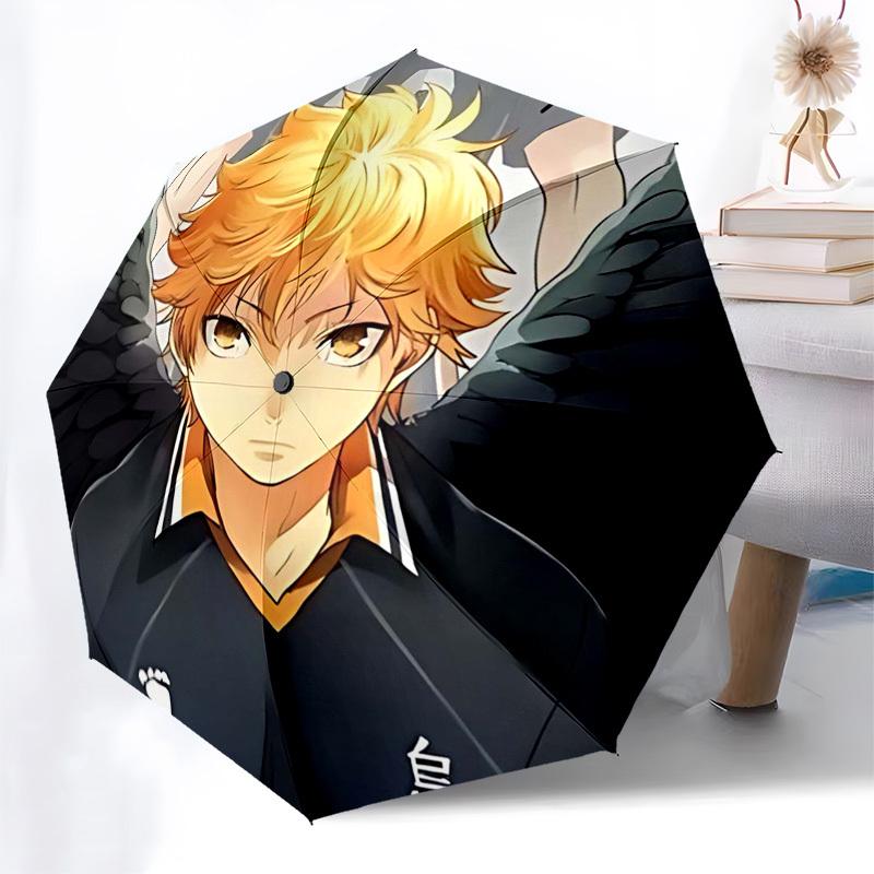 

1pc Haikyuu!! Kuroo Tetsurou Automatic Folding Umbrella - 3 Fold Design, 8 Bone Iron Frame, Outdoor Umbrella, Perfect Gift for Fans, Travelers, Daily