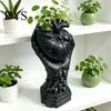 Personalized Window Display Hand Holding Human Heart Organ Vase, Gothic Anatomical Shaped Niche Style Ornament Spooky Halloween Desktop Flower Pot for