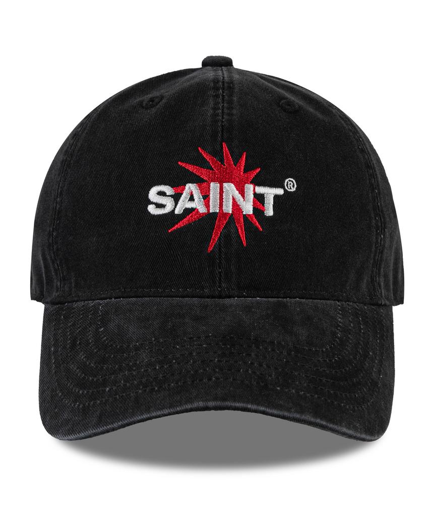 Wig Saint Starburst Cation Washed Ball Cap - Black