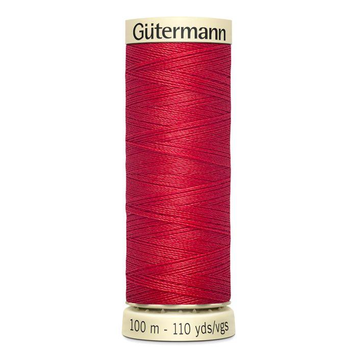 Lot de 5 bobines 100m Fil 100% polyester Gutermann Ref 788988 - Att 365 - rouge