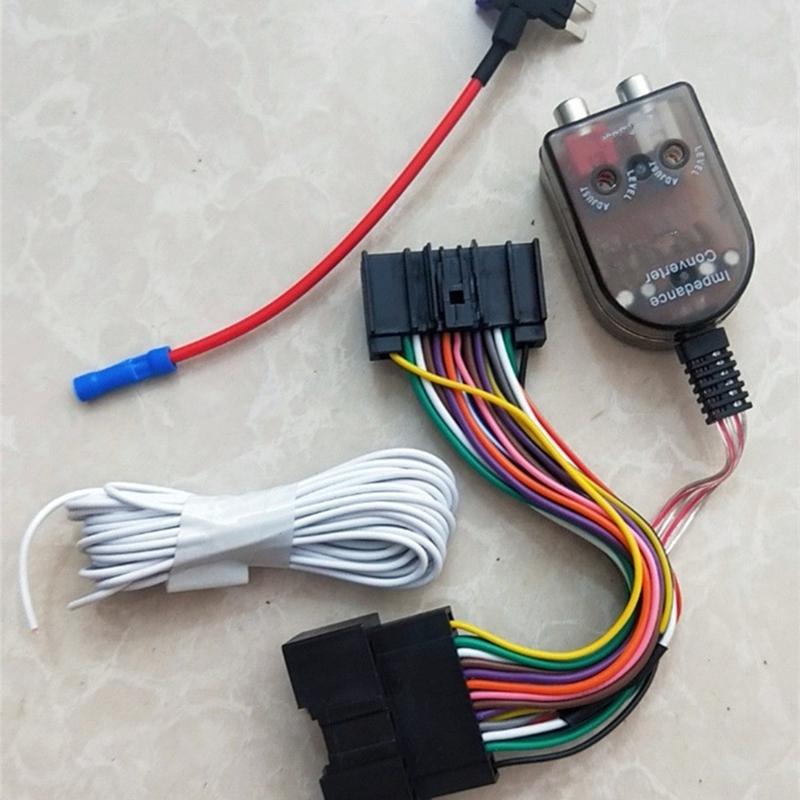 Car Radio Subwoofer Amplifier Plug Cable Stereo Audio Converters for Ford Fiesta Fusion Focus Edge Transit Kuga F-150
