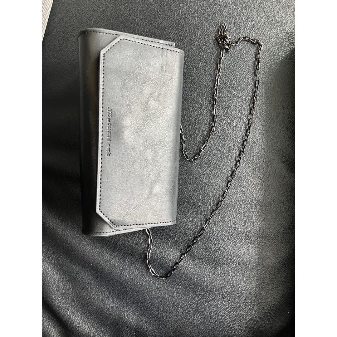 Used JINS for beautiful people glasses case with chain