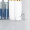 2Pcs Clear Acrylic Floating Shelves Waterproof Wall Shelves Modern Display Shelves for Bathroom Bedroom Kitchen Living Room