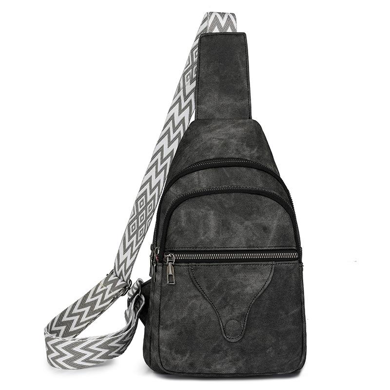 Damen Brusttasche Lässige Umhängetasche Damen Retro Weiche Leder Schultertasche