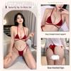 Feimu Butterfly Hip-Strap Bikini Set - Sexy Summer Lingerie with Outer Shirt