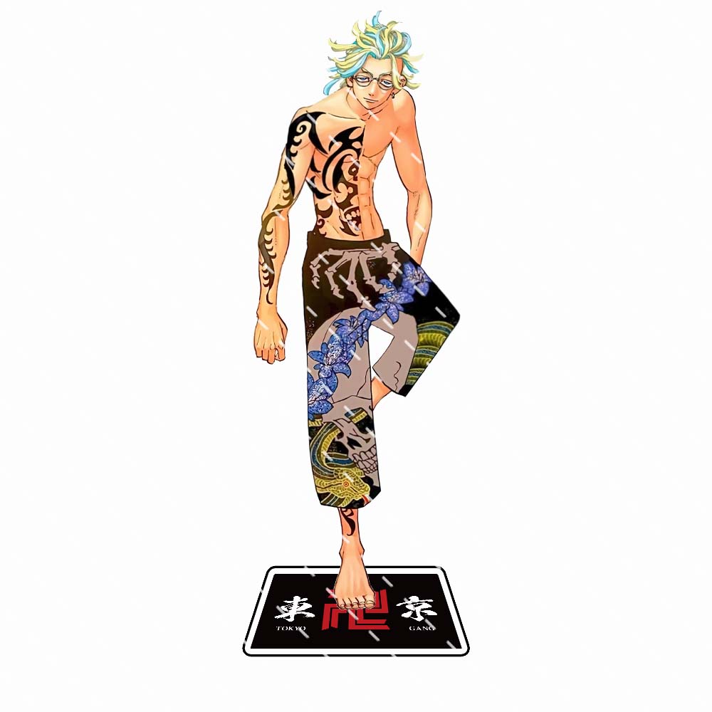 Anime Tokyo-revenge Acrylic Bracket Model Character Manjiro Sano Draken Model Desktop Ornament Standing Fan Collection Gift