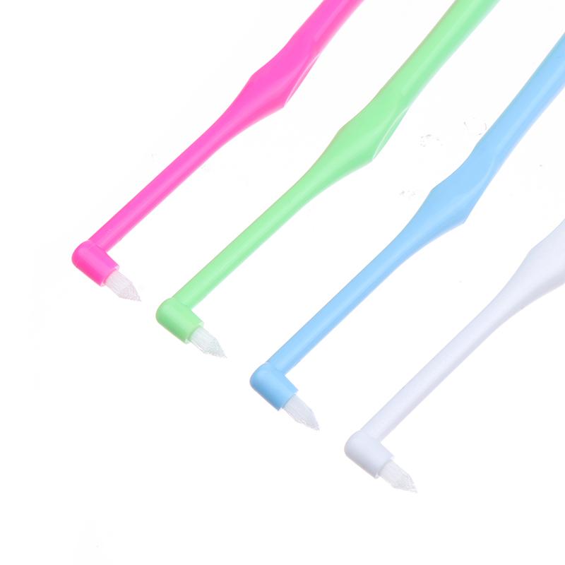 Lot de 4 brosses interdentaires orthodontiques à faisceau unique, souples, pour le nettoyage des dents, outil de soins bucco-dentaires, petite tête, implant capillaire souple pour adultes
