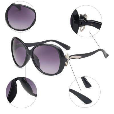 New Women Oval Large Frame Sunglasses Fashion Designer Vintage Sun Glasses Women'S Uv Protection Eyewear Uv400