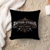 Tattoo Shop Logo Cushion Cover Polyester Sofa Cushions Decorative Throw Pillows Home Decoration Pillowcover