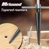 1Set Durable 3-13mm Hand Reamer Tool 5-16mm HSS Tapered Reamer Set Sliver Handle Tapered Reamers Drill