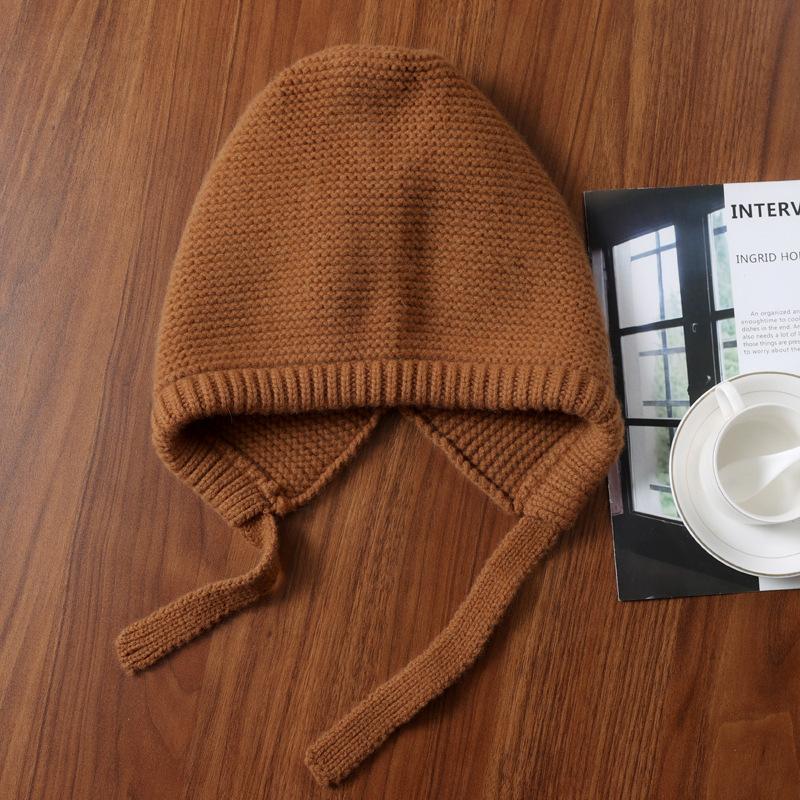 % Wool autumn and winter warm thickened wool hats versatile knitted cashmere hats are in stock in large quantities
