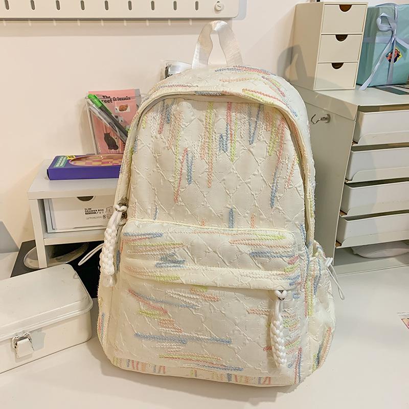 Children's Schoolbags Elementary School Students Girls Junior High School Students High Looking Striped Kindergarten Small Backpack