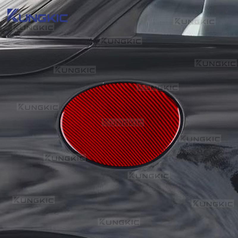 Echte Weiche Kohlefaser Für Mercedes Benz SLK R171 2004 2005 2006 2007 2008 2009 2010 Auto Kraftstofftankdeckel Zieraufkleber Zubehör