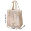 Fashionable Casual Mesh Makeup Bag Large Capacity Handheld Multifunctional Partition Travel Grooming And Storage Bag