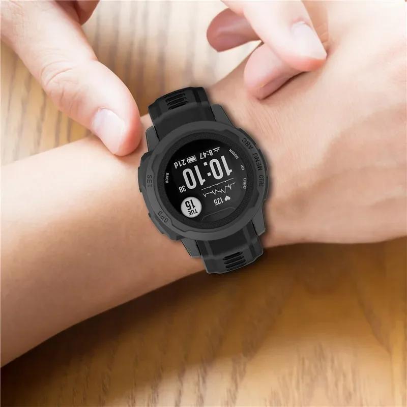 Řemínek pro chytré hodinky Garmin Instinct 2s Měkký silikonový náhradní náramek pro Garmin Instinct 2s řemínek