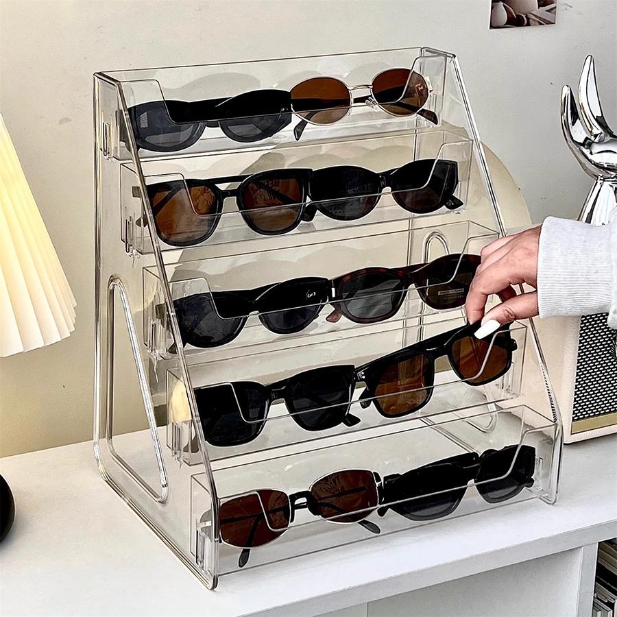 Sunglasses Storage Box, Acrylic Ladder Bracket, Frame, Myopia Glasses, Sunglasses Storage Ladder Rack